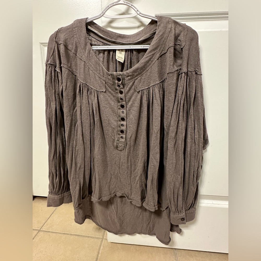 Free people flowwy long sleeve shirt